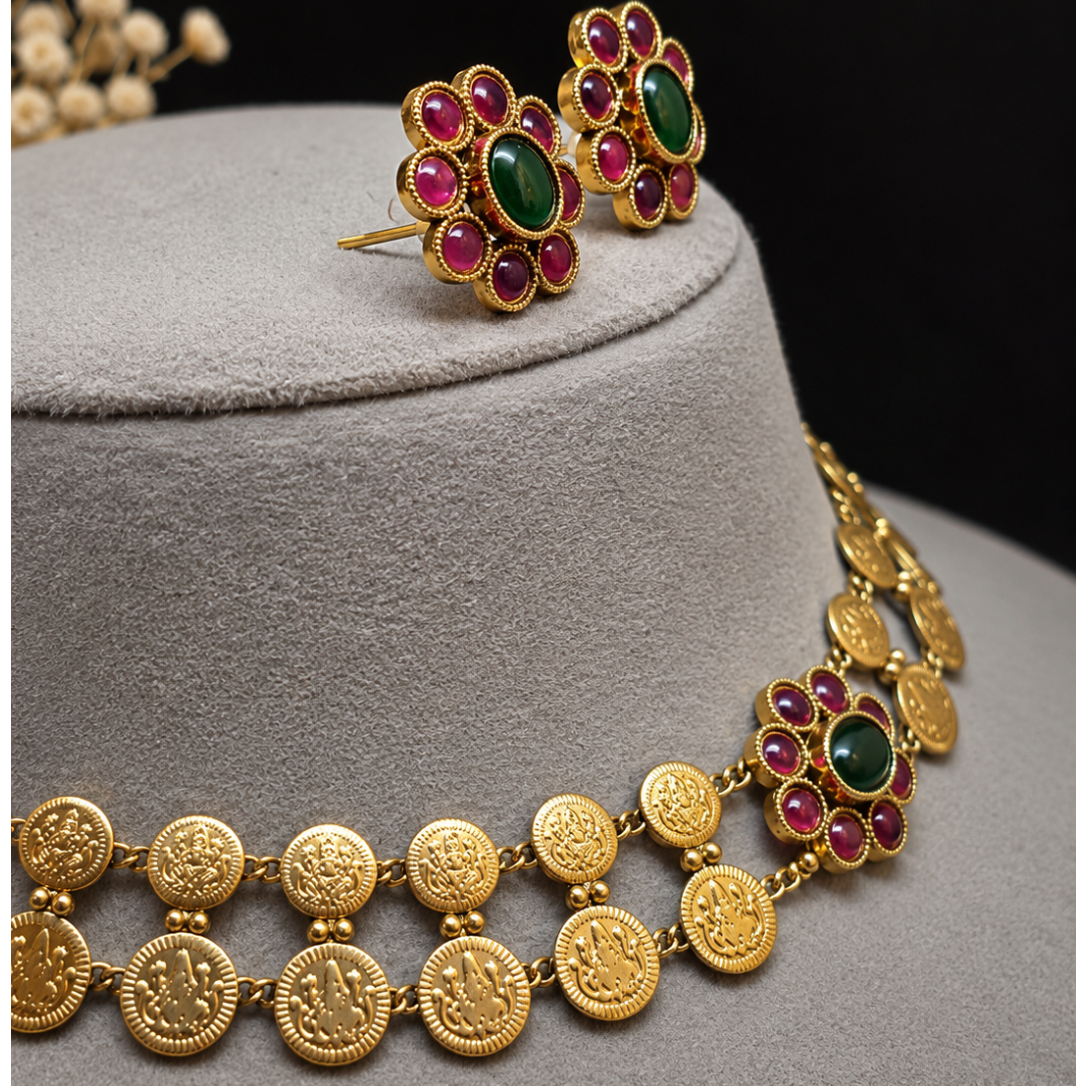 Coin Cluster Necklace