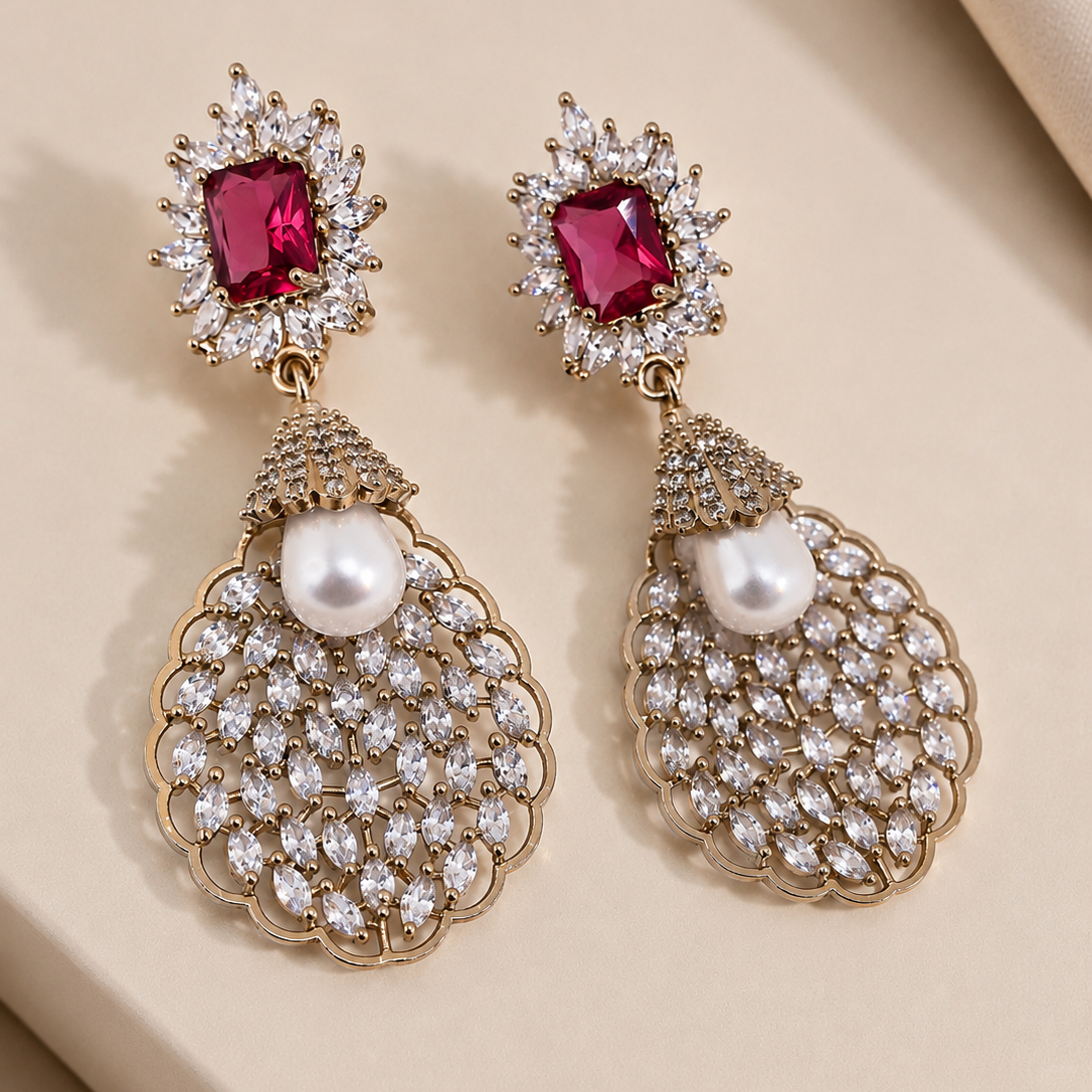 Starburst Drop Earrings