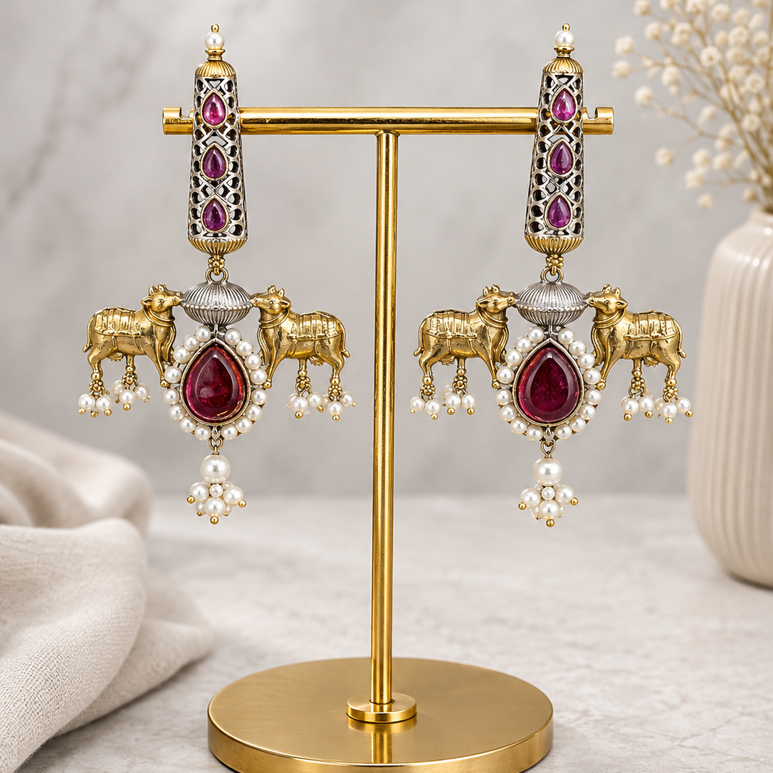 Twin Horse Earrings