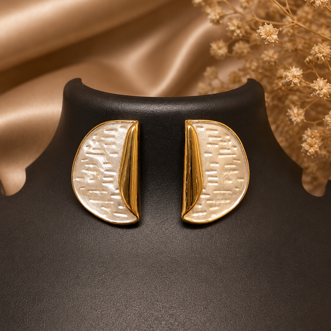 Moon Ripple Studs
