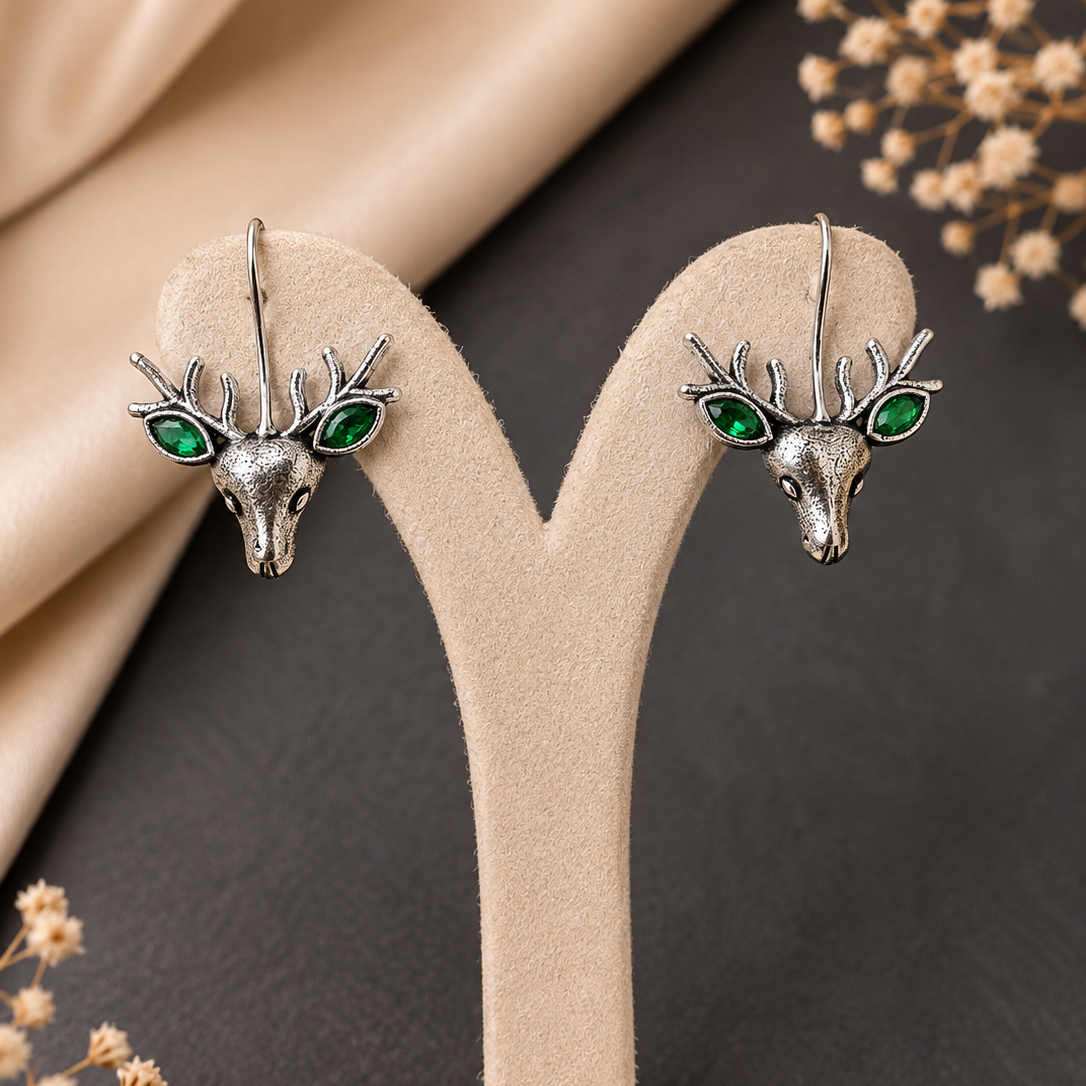 Stag Head Earrings