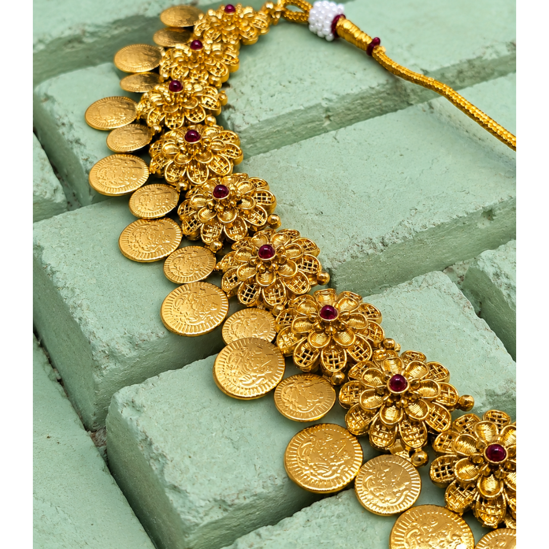 Coin Blossom Necklace