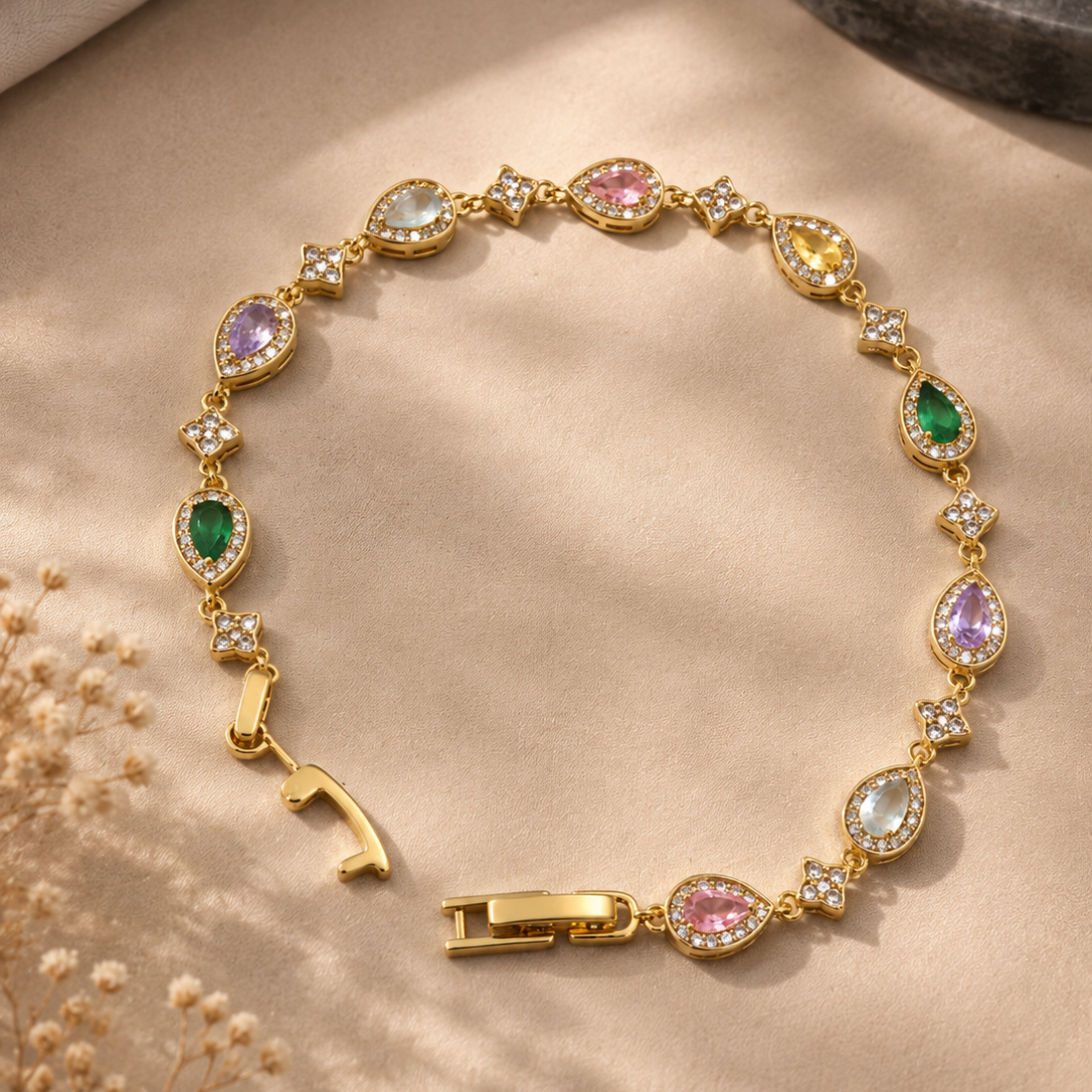 Teardrop Halo Bracelet