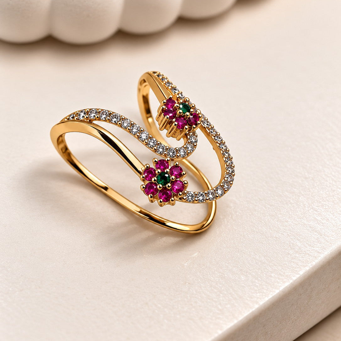 Floral Wave Ring