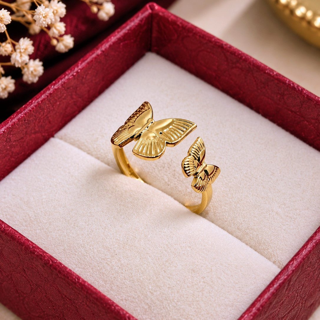 Double Butterfly Ring