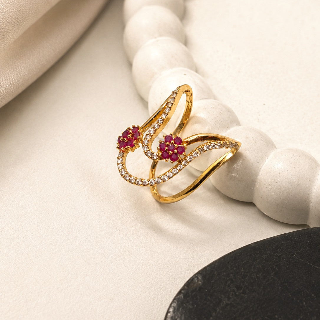 Floral Wave Ring