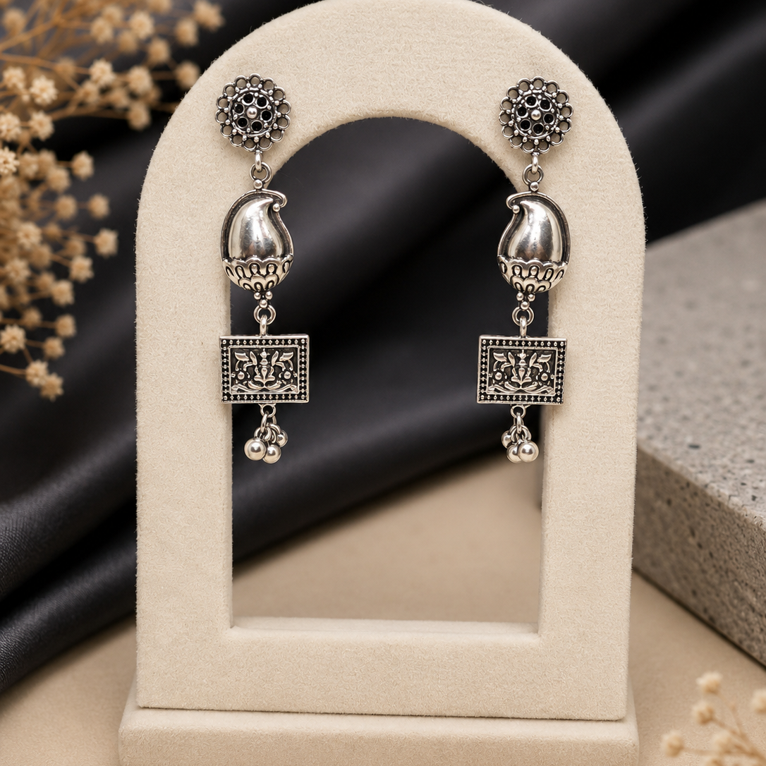 Temple Paisley Drop Earrings