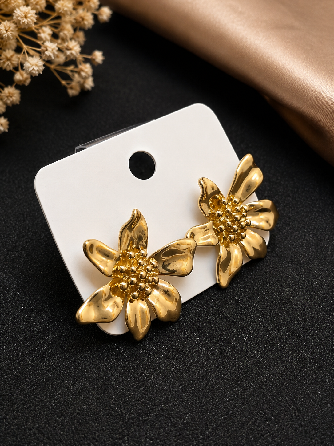 Faceted Petal Studs