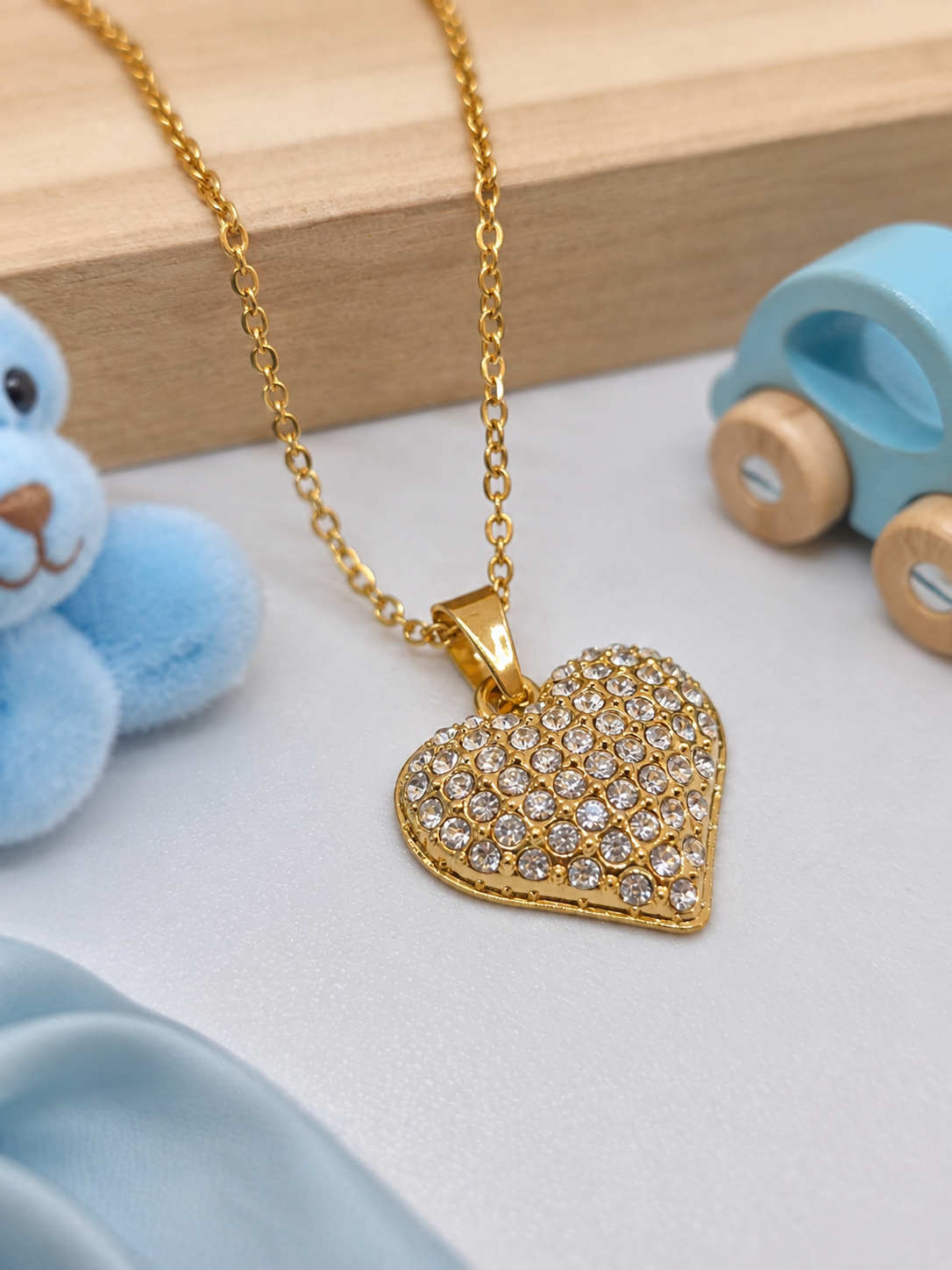 Puffed Heart Necklace