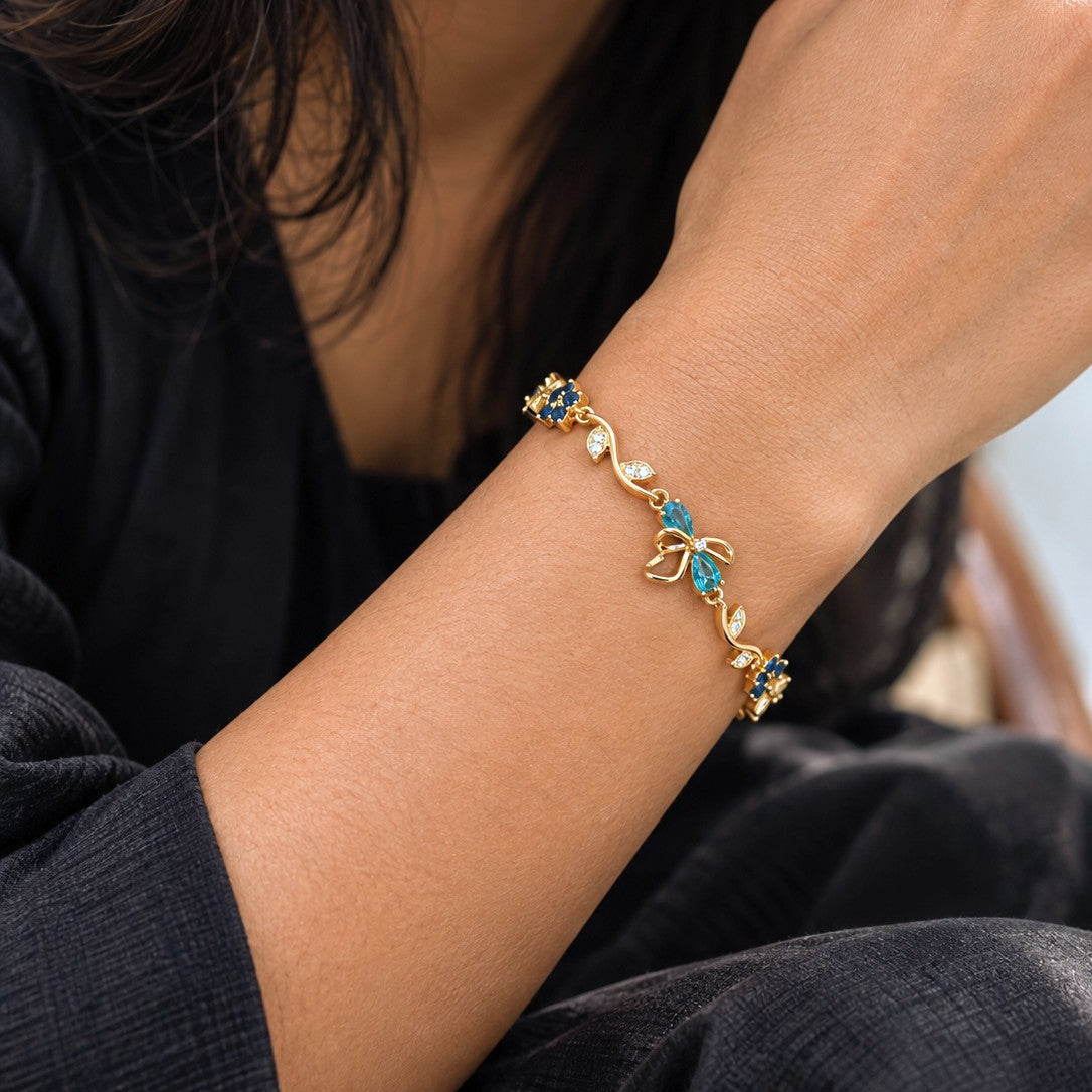 Bow Vine Leaf Bracelet