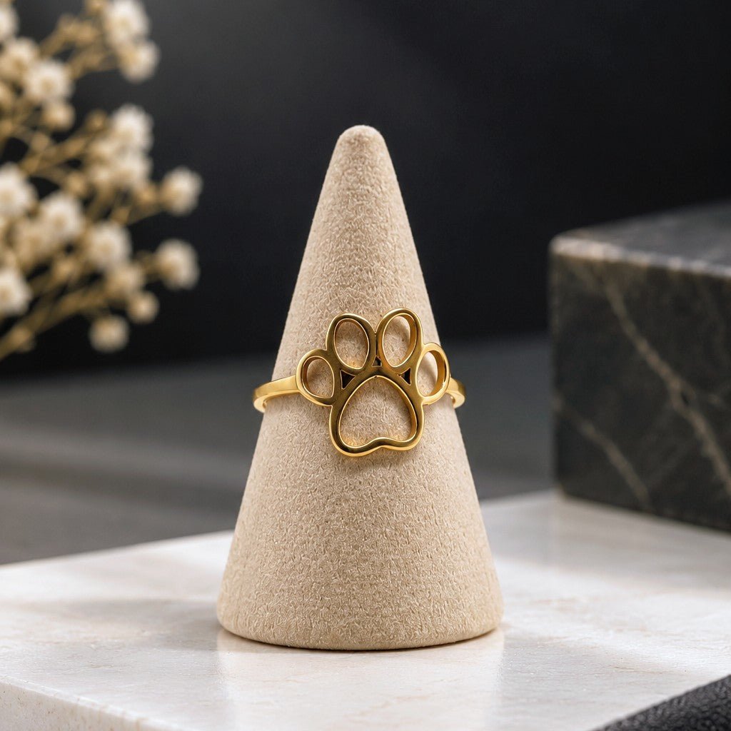 Paw Print Outline Ring