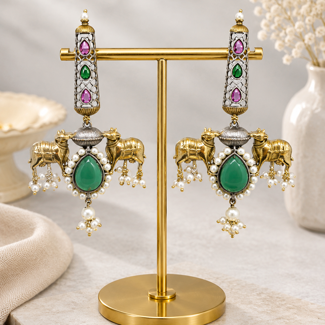 Twin Horse Earrings