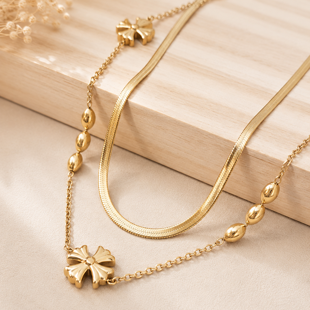 Petal Bead Necklace