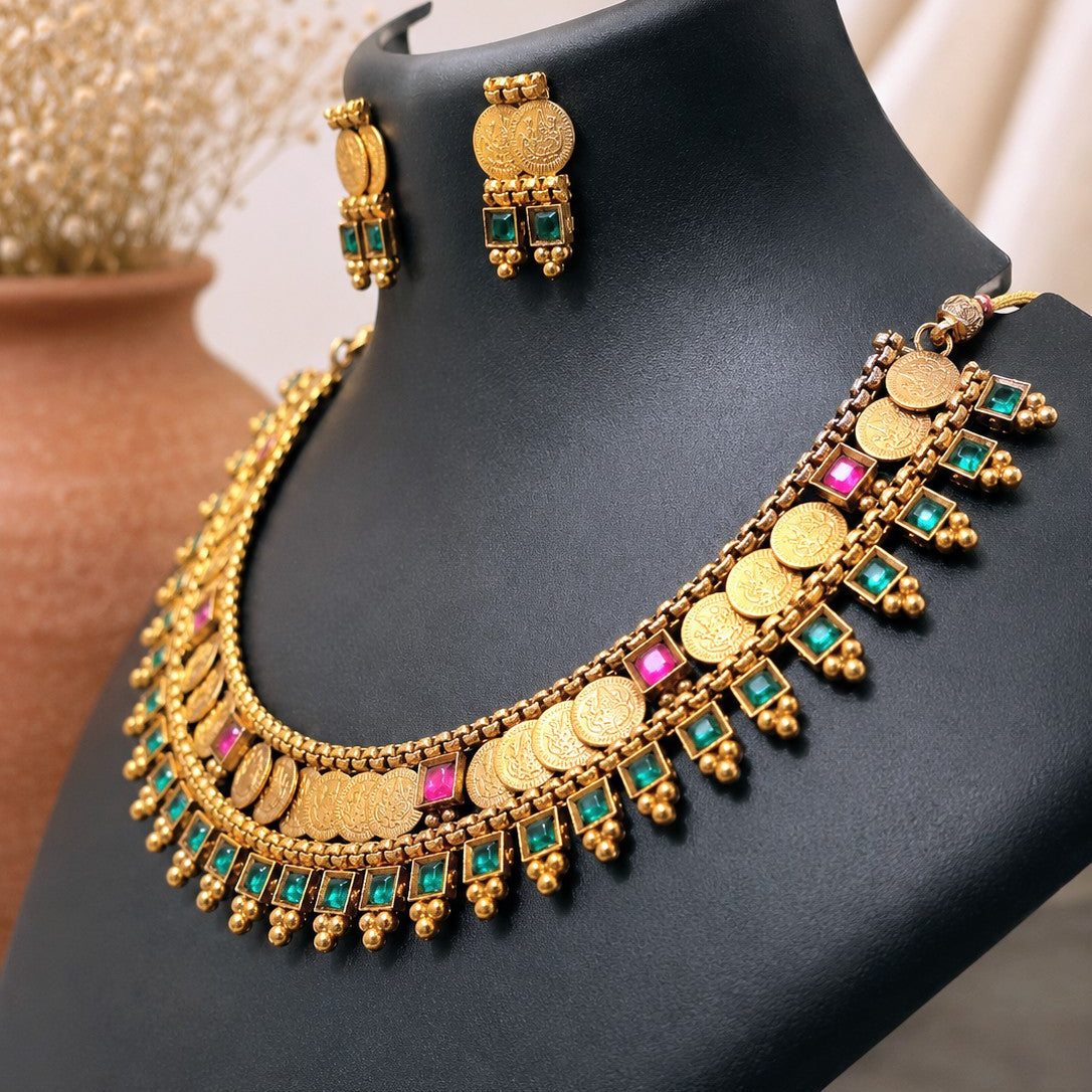 Kasu Coin Choker Set