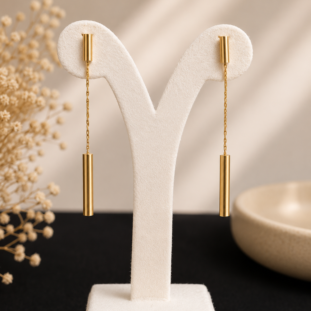 Bar Chain Drop Earrings
