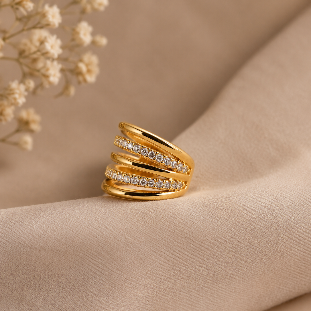 Spiral Wrap Cuff Earrings
