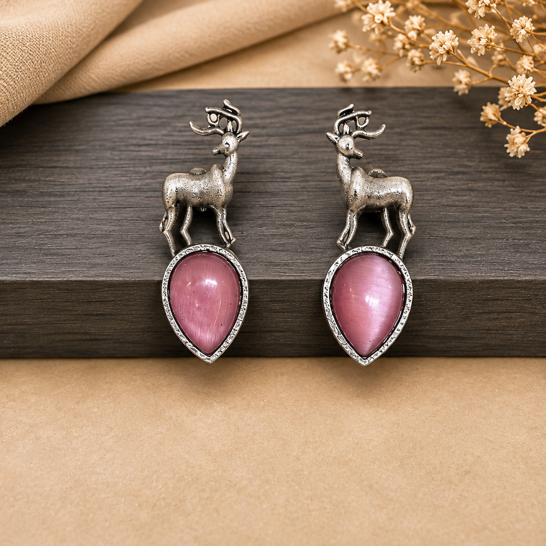 Stag Drop Earrings