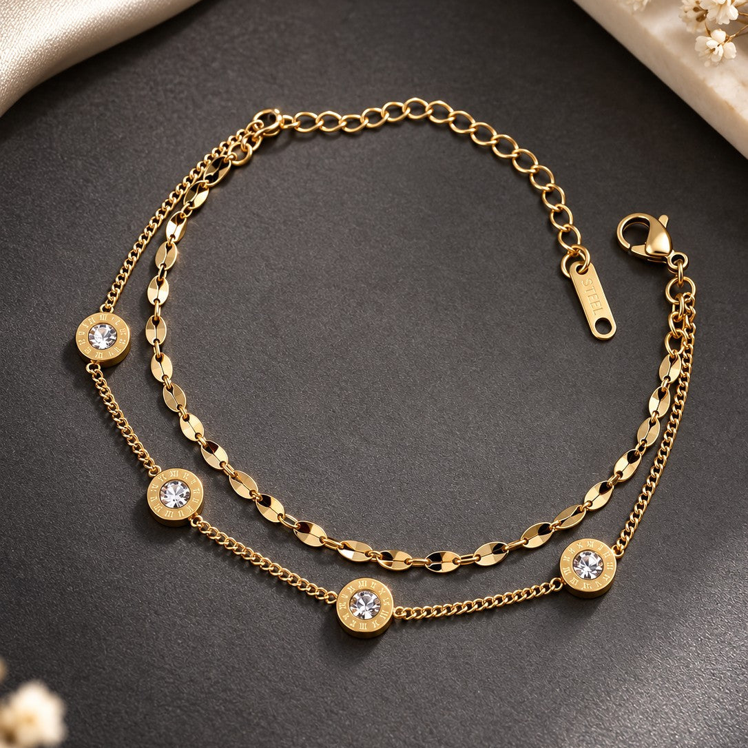 Double Strand Numeral Bracelet