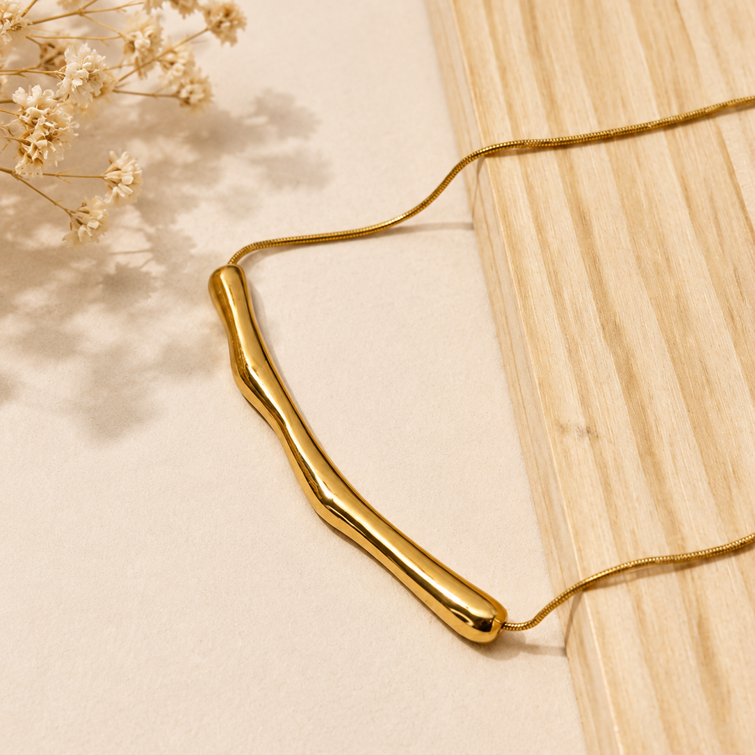 Wave Bar Necklace