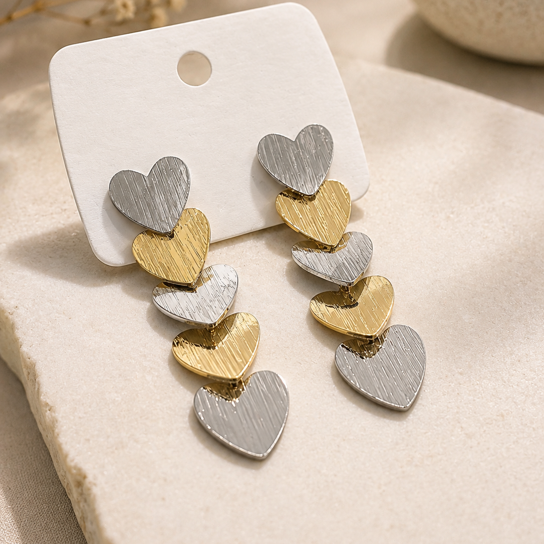 Cascade Heart Earrings