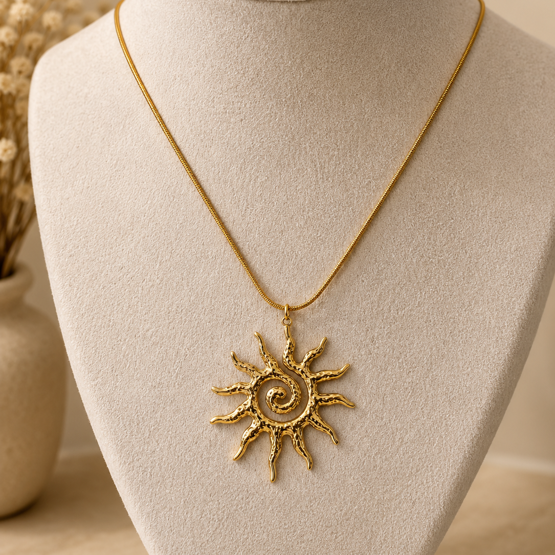 Sun Spiral Necklace