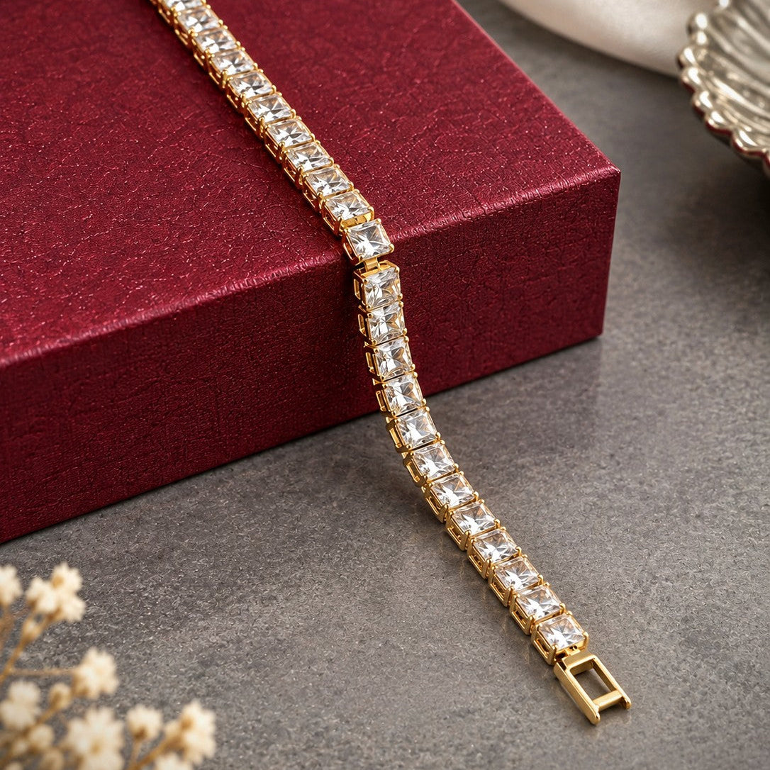 Emerald Cut Tennis Bracelet