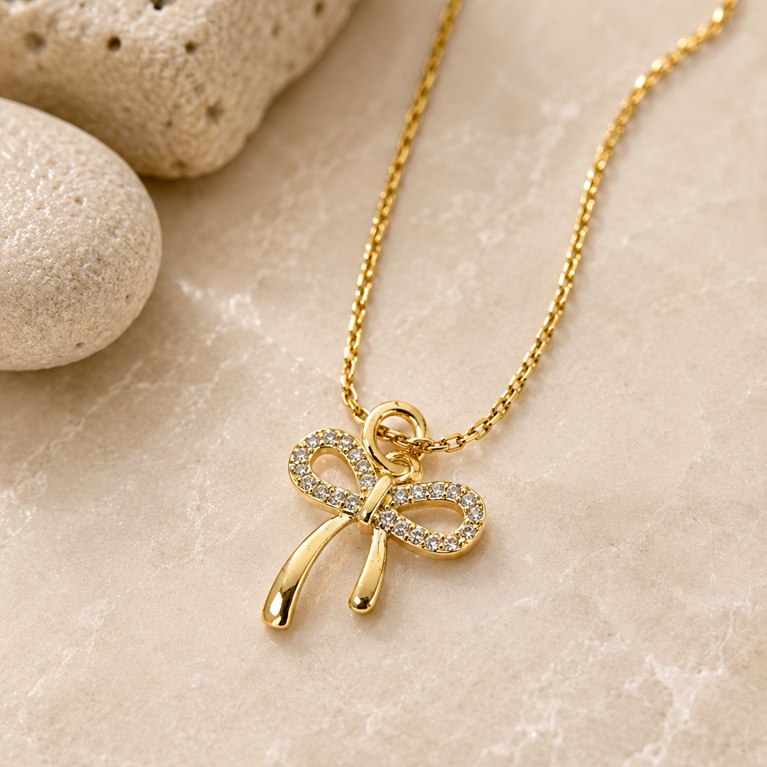 Bow Charm Necklace