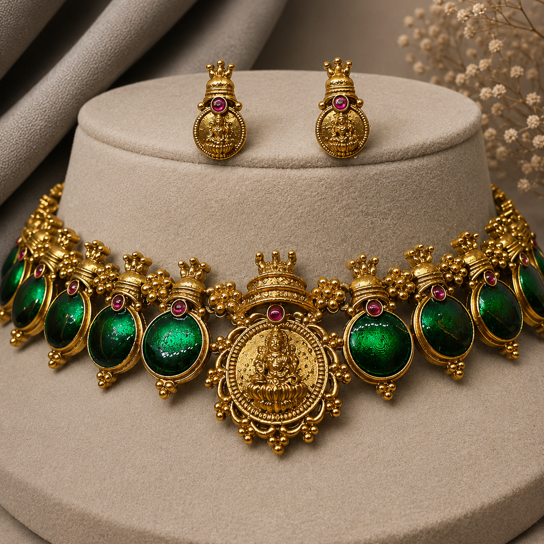 Green Coin Choker