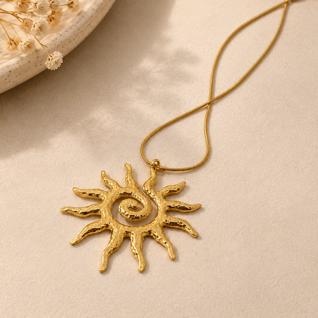 Sun Spiral Necklace