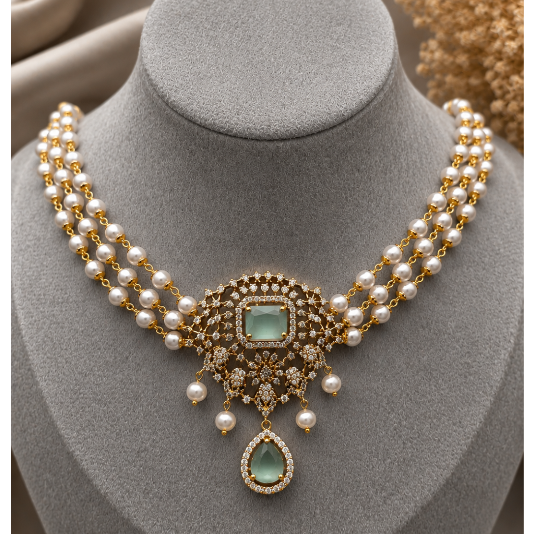 Pearl Trellis Necklace