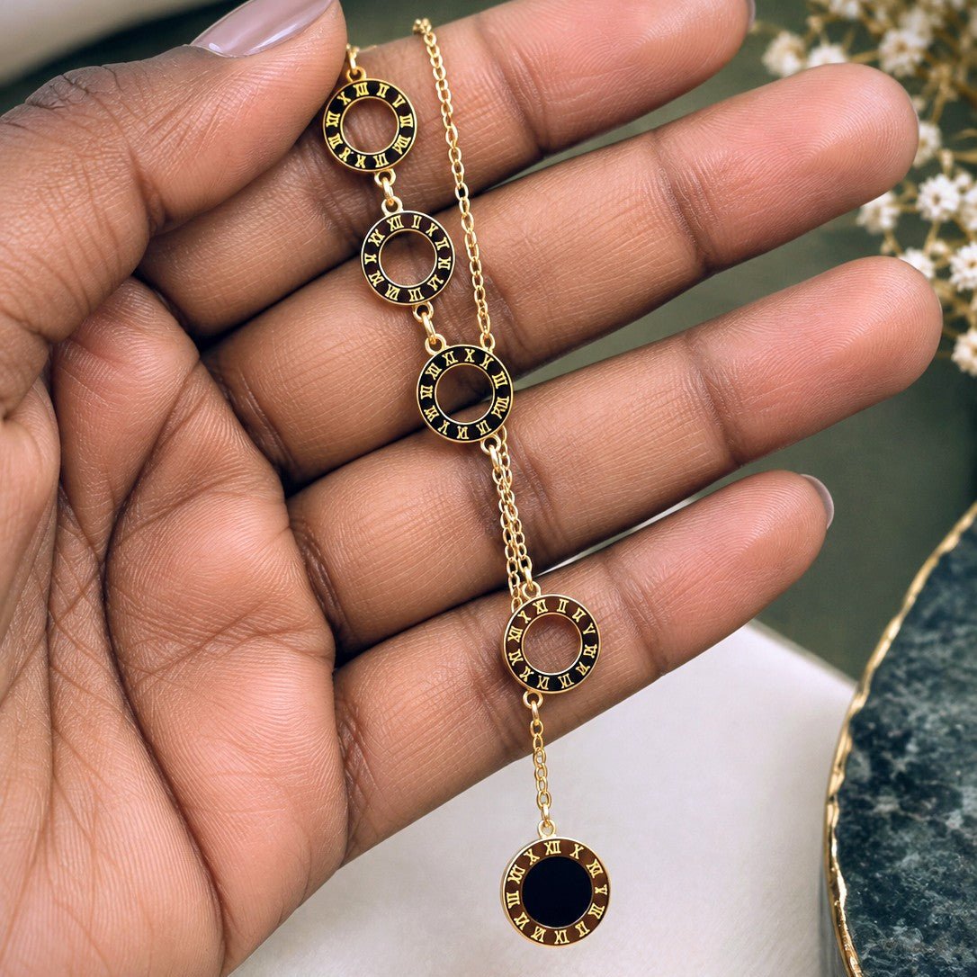 Circle Drop Pendant Necklace