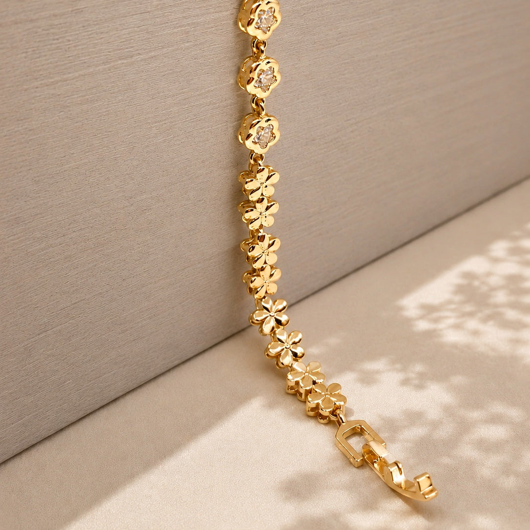 Flower Heart Bracelet