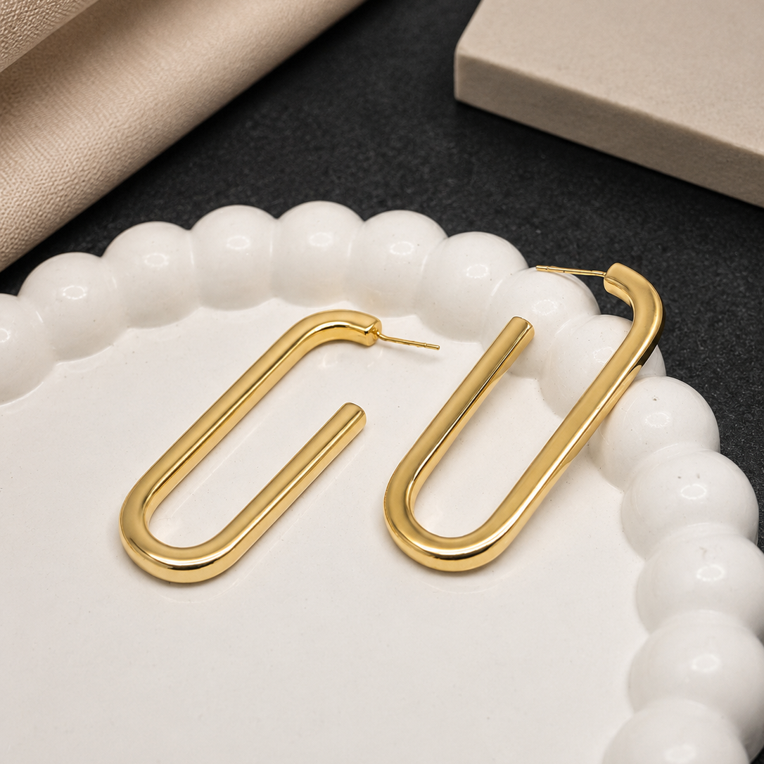 Twin Link Earrings