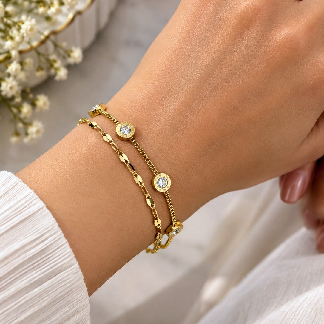 Double Strand Numeral Bracelet