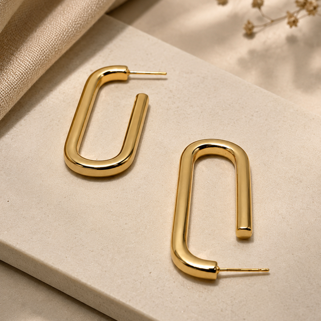 Twin Link Earrings