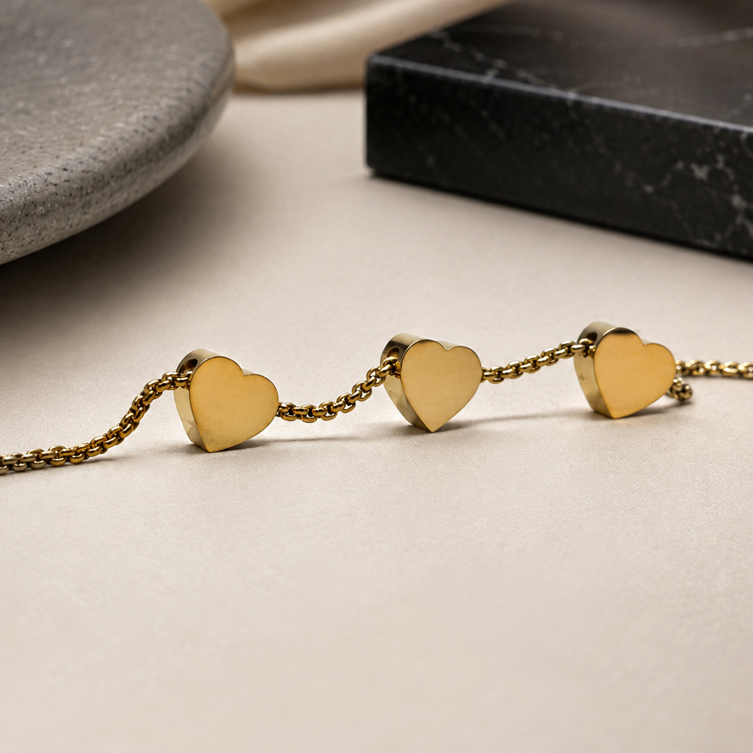 Triple Heart Bracelet