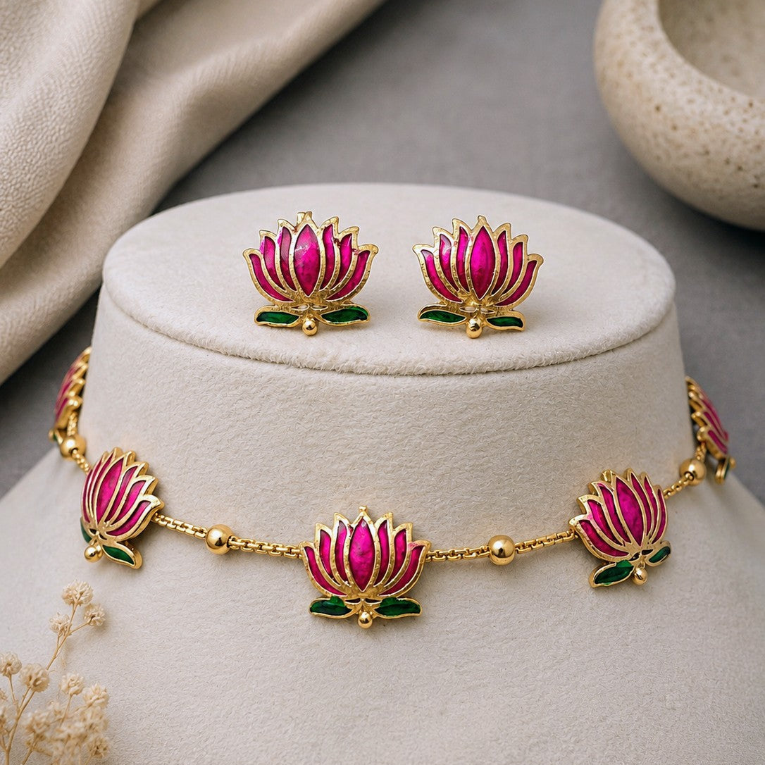 Lotus Choker Set