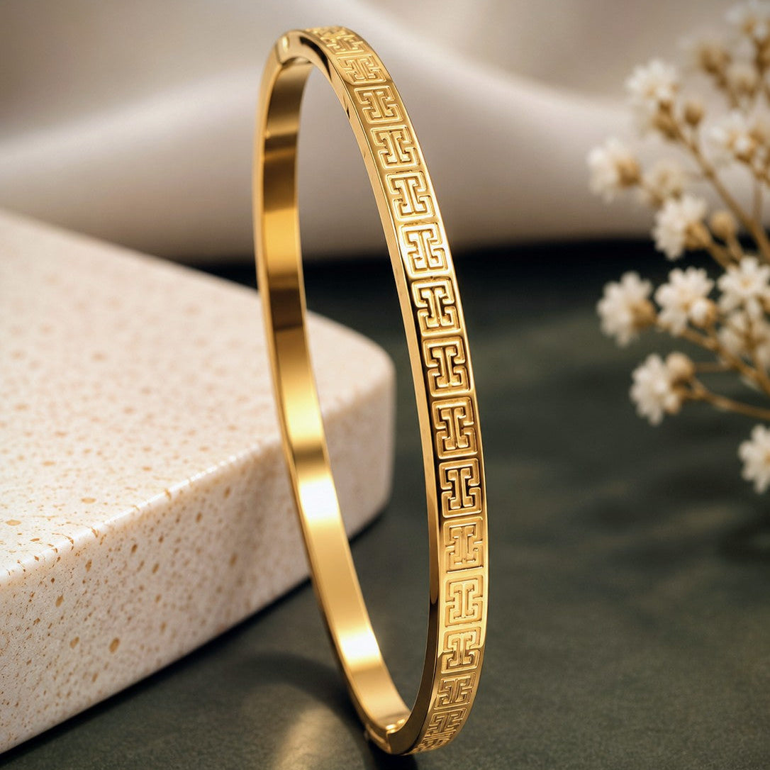 Greek Key Watch Kada