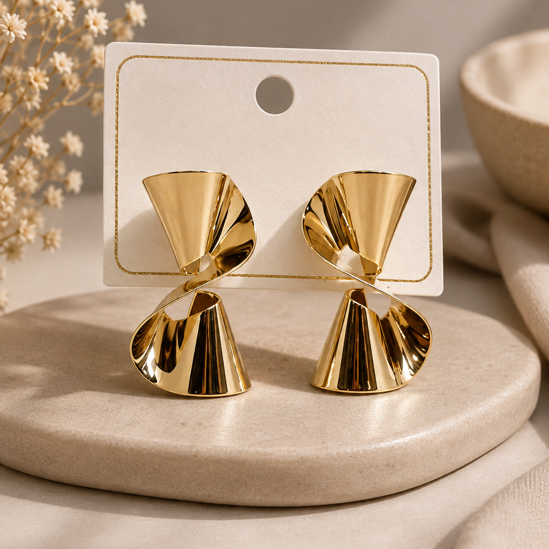 Twist Cone Earrings