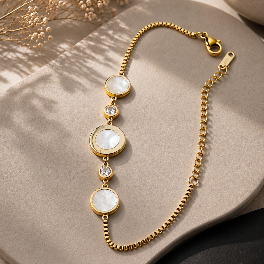Disc Charm Bracelet