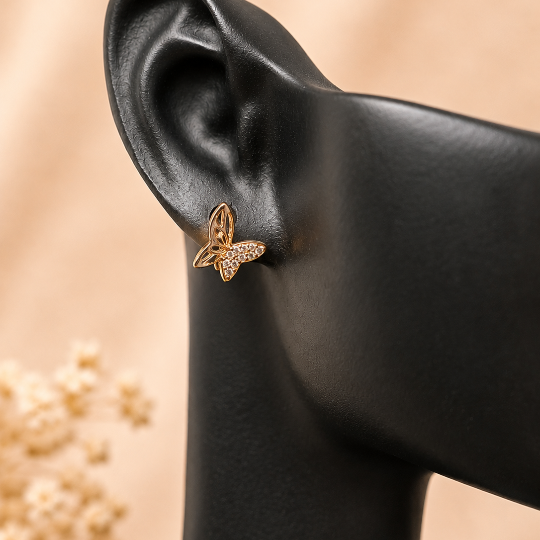 Butterfly Pave Earrings