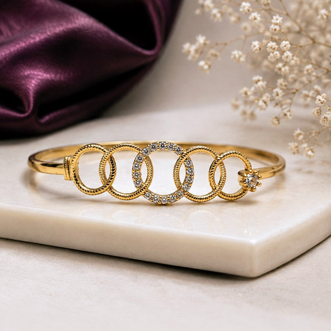 Interlocking Circle Bangle