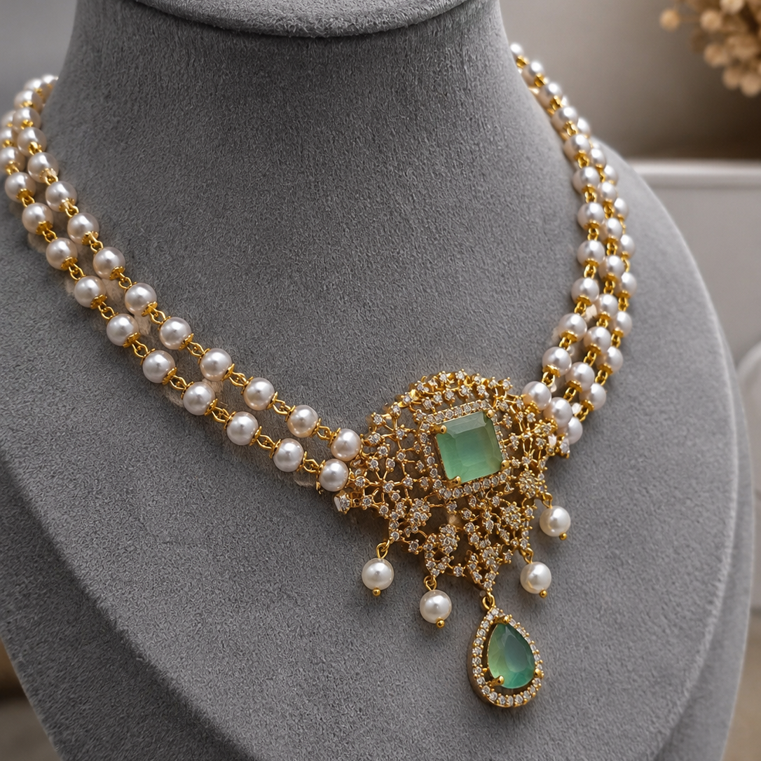 Pearl Trellis Necklace