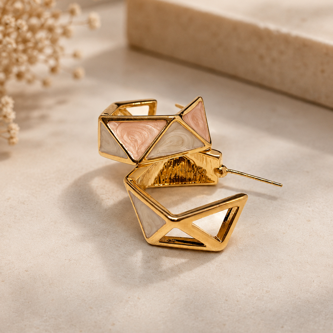 Facet Hoop Earrings