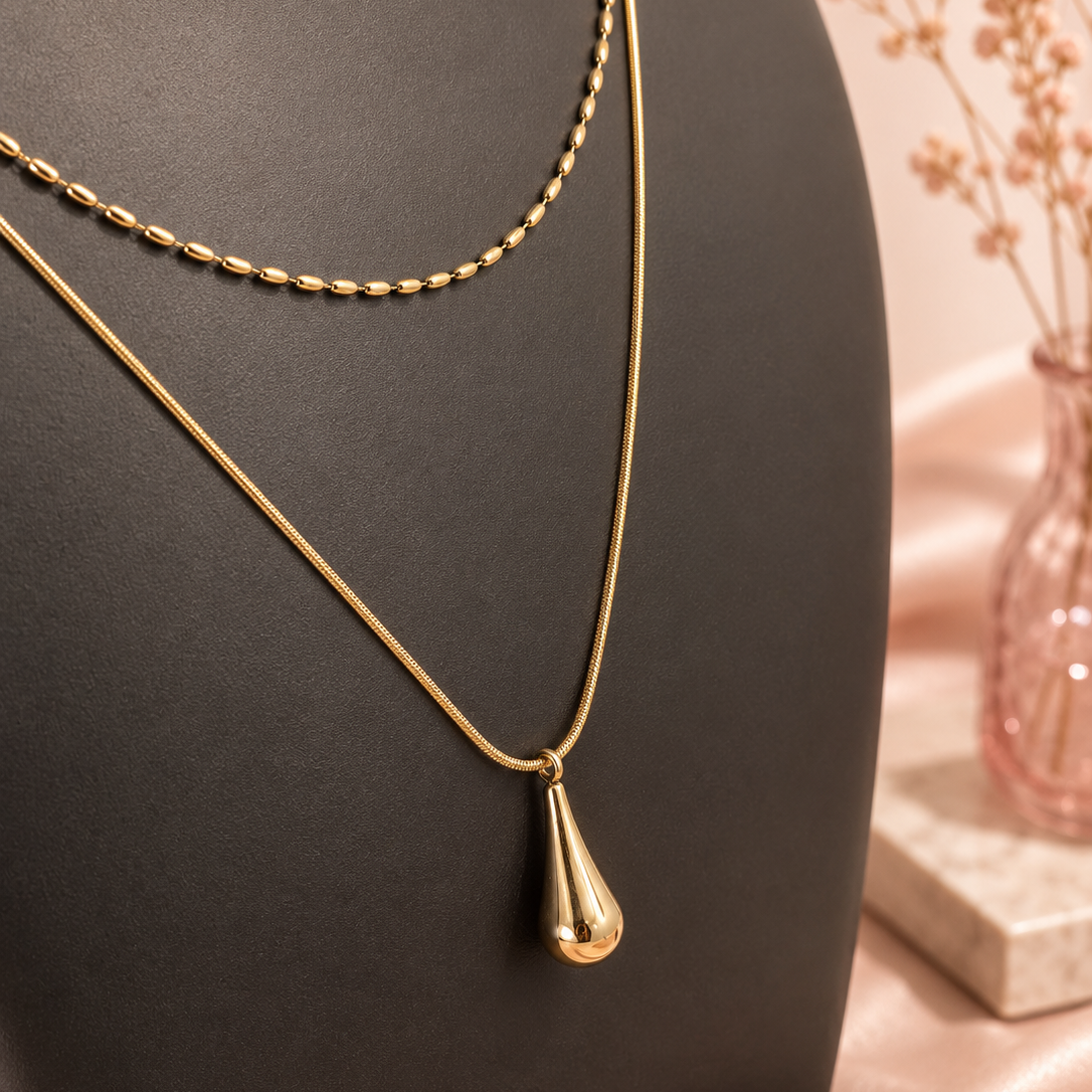 Teardrop Bead Necklace