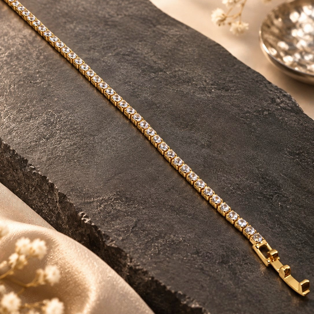 Round Stone Tennis Bracelet