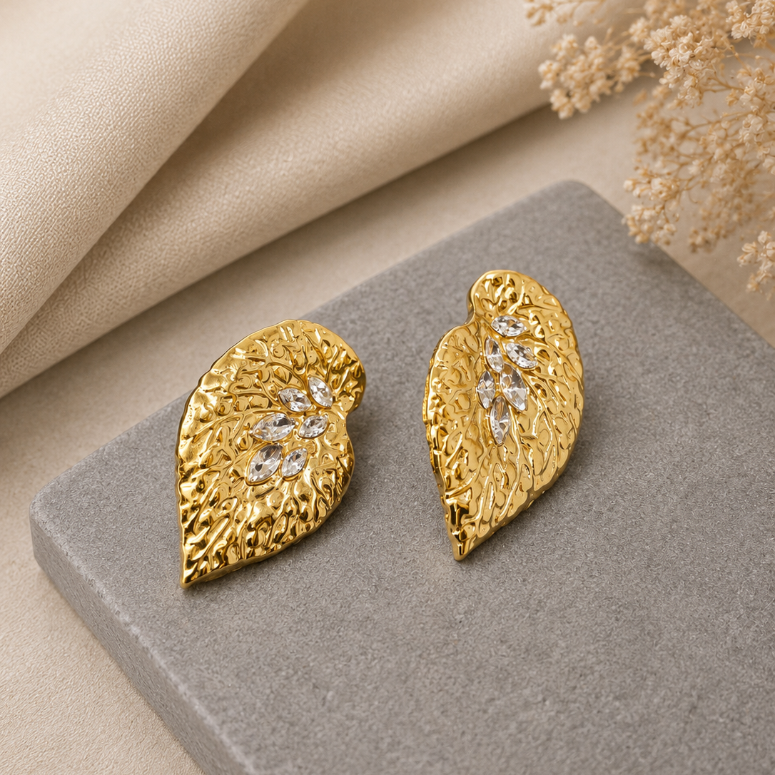Leaf Bloom Studs