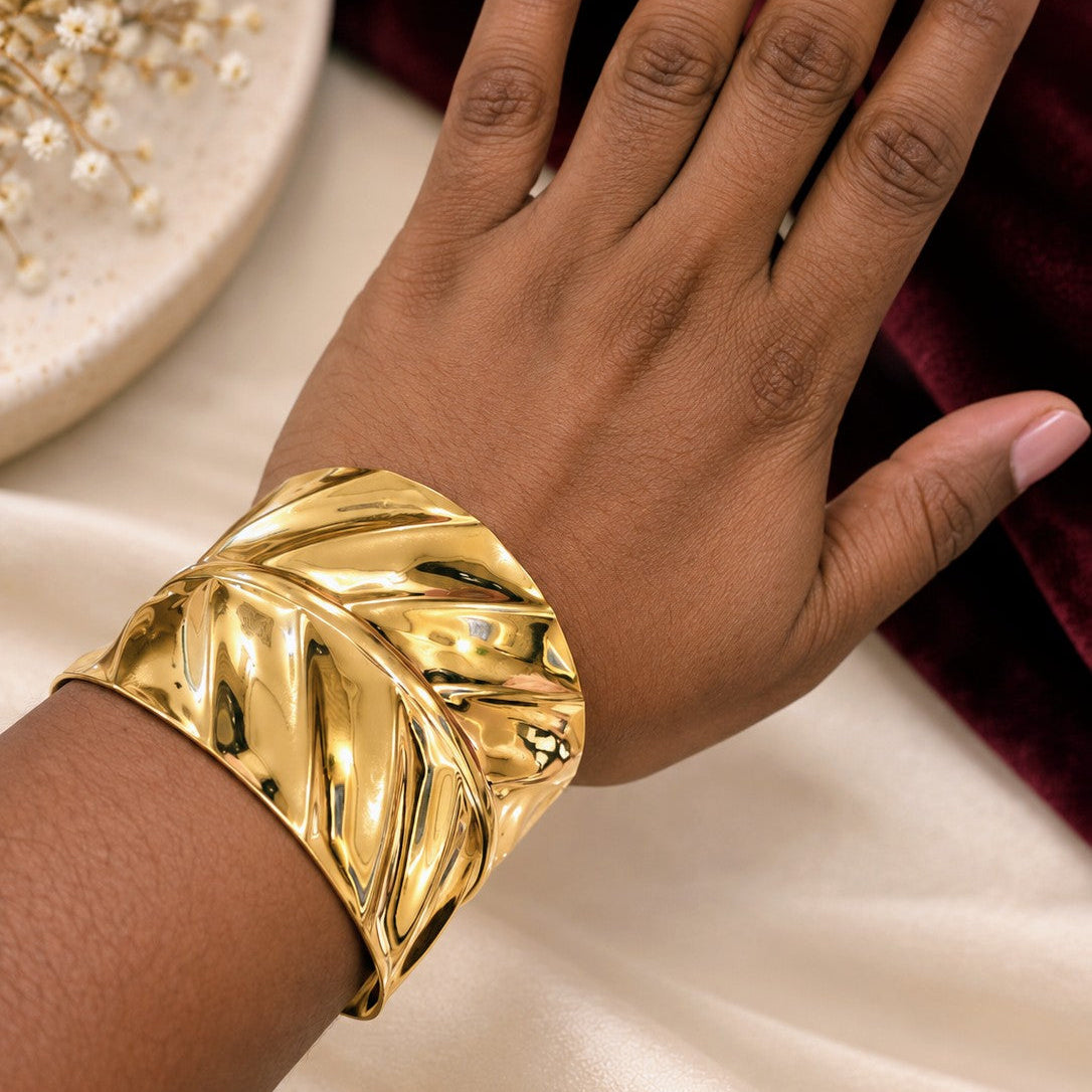 Leaf Wrap Cuff Bracelet