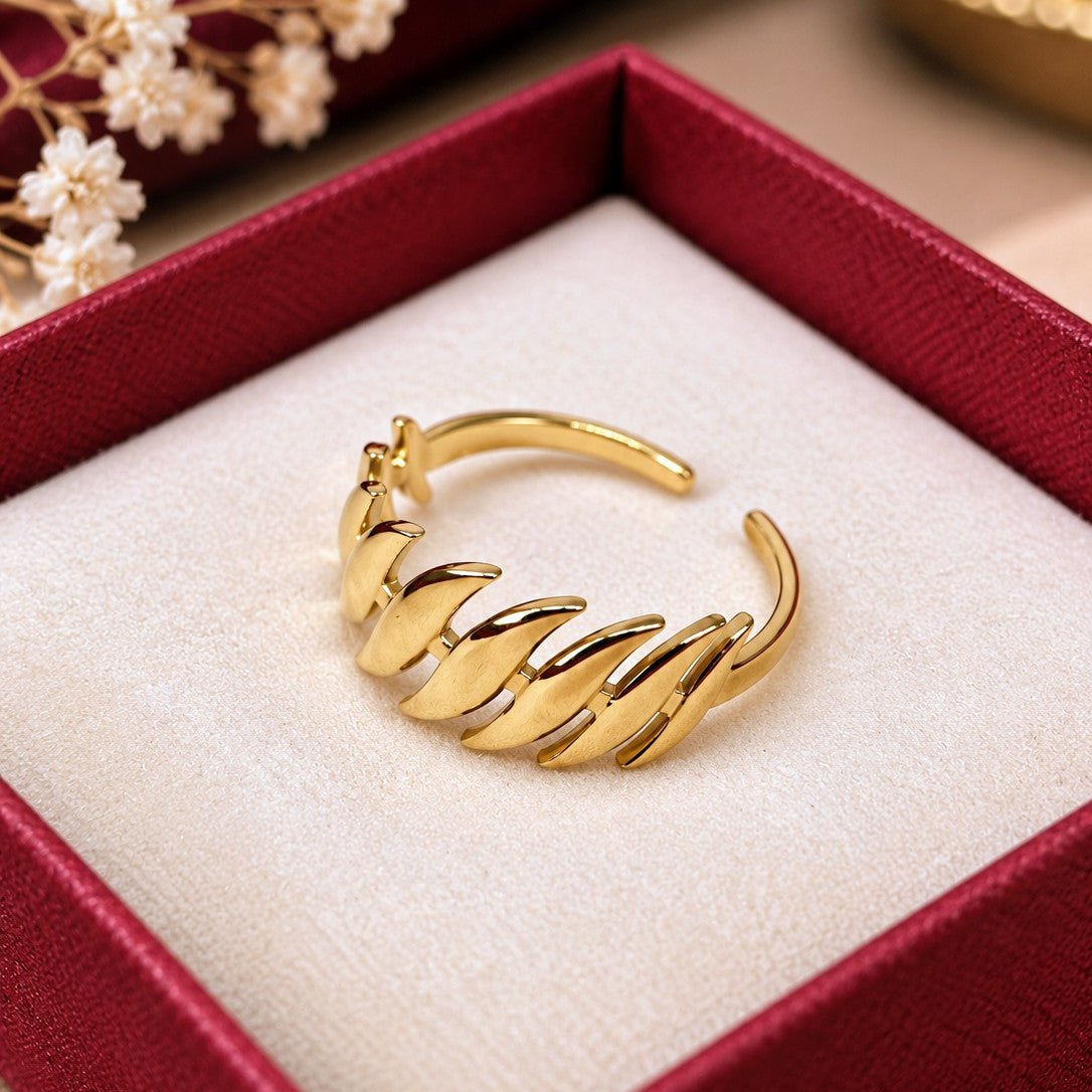 Ridged Band Ring