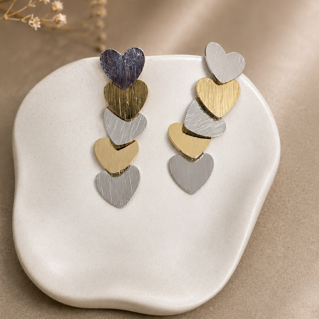 Cascade Heart Earrings
